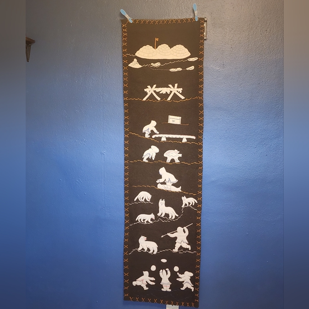 Vintage Inuit Handmade Wall Hanging